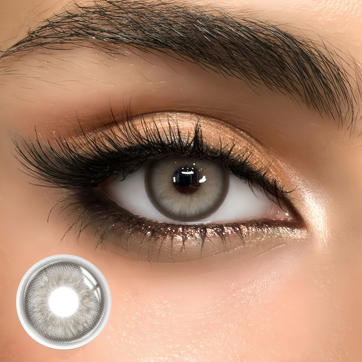 Lucent Halo Grey - 1 Year, 2 lenses