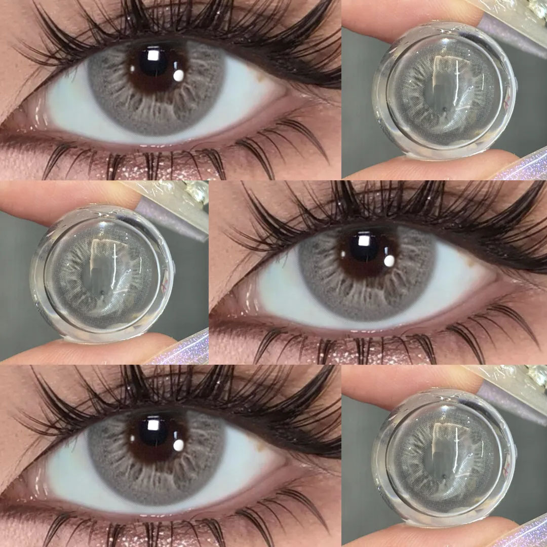 Glacier Grey - 1 Year, 2 lenses Colored Contacts - Gleglow