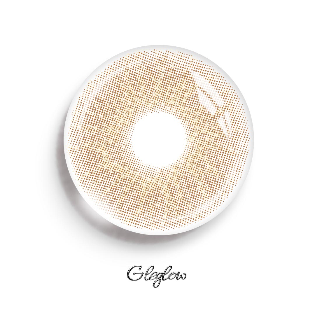 Pollen Brown - 1 Year, 2 lenses Colored Contacts - Gleglow