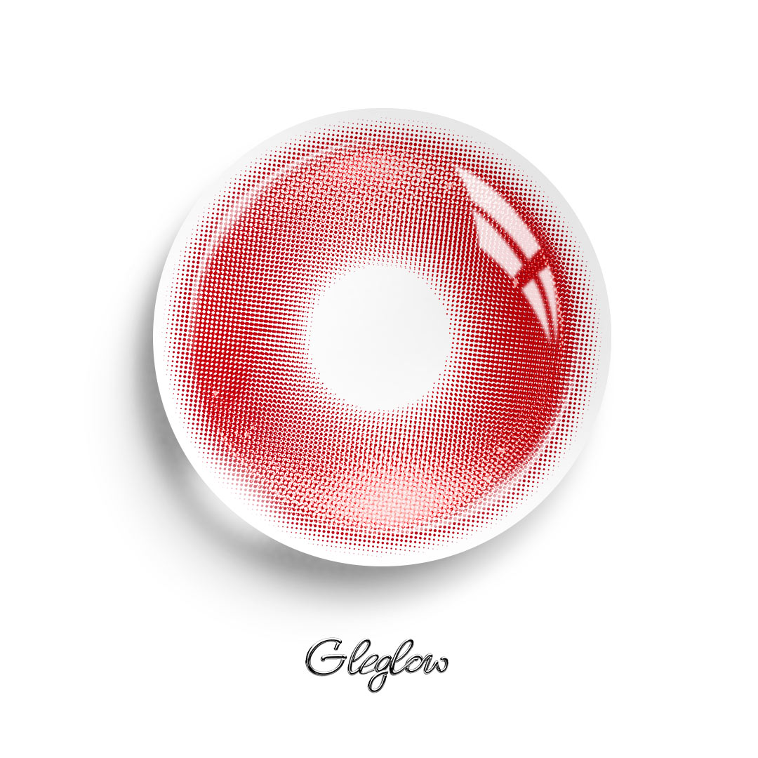 Titan Red - 1 Year, 2 lenses Colored Contacts - Gleglow