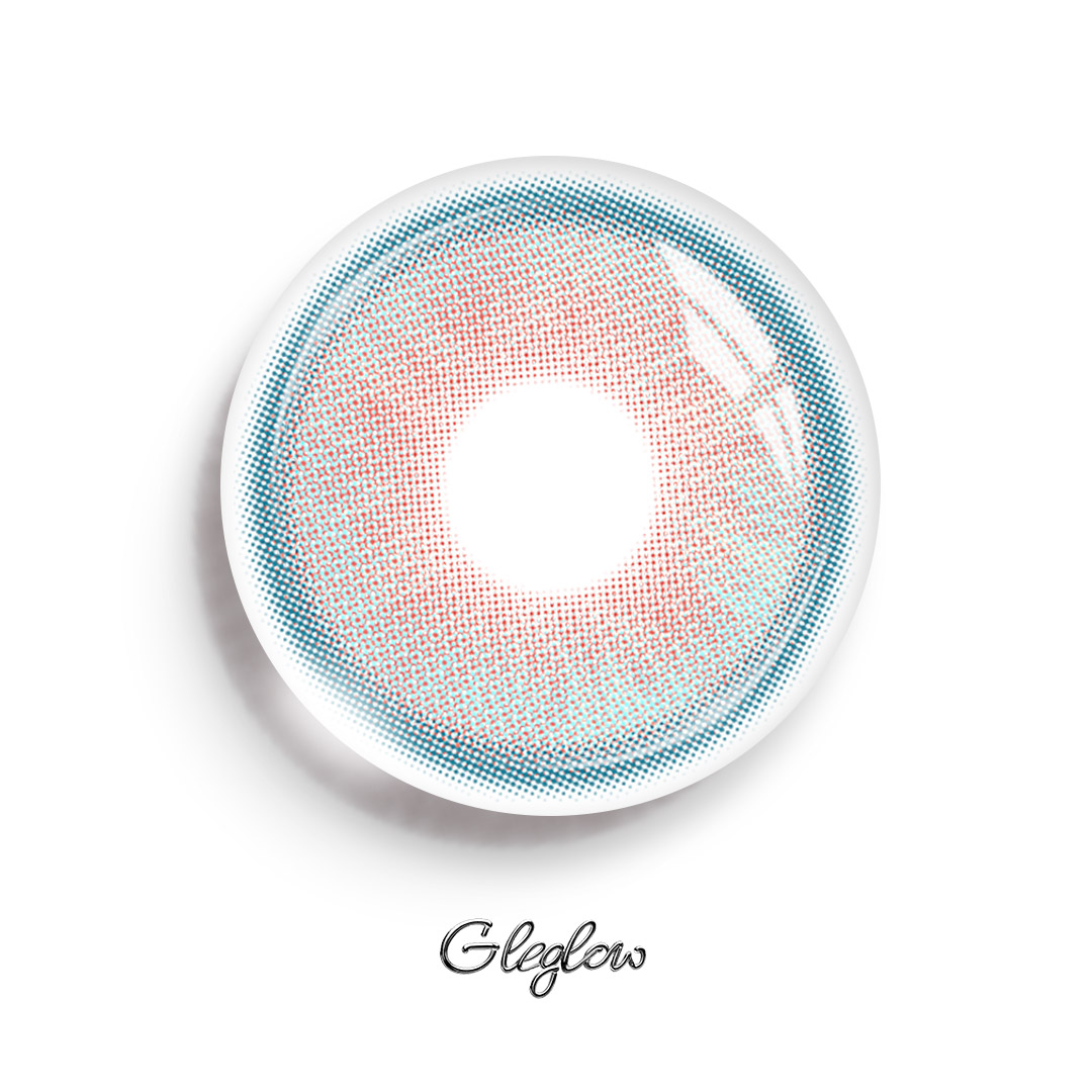 Juicy Blush Green - 1 Year, 2 lenses Colored Contacts - Gleglow