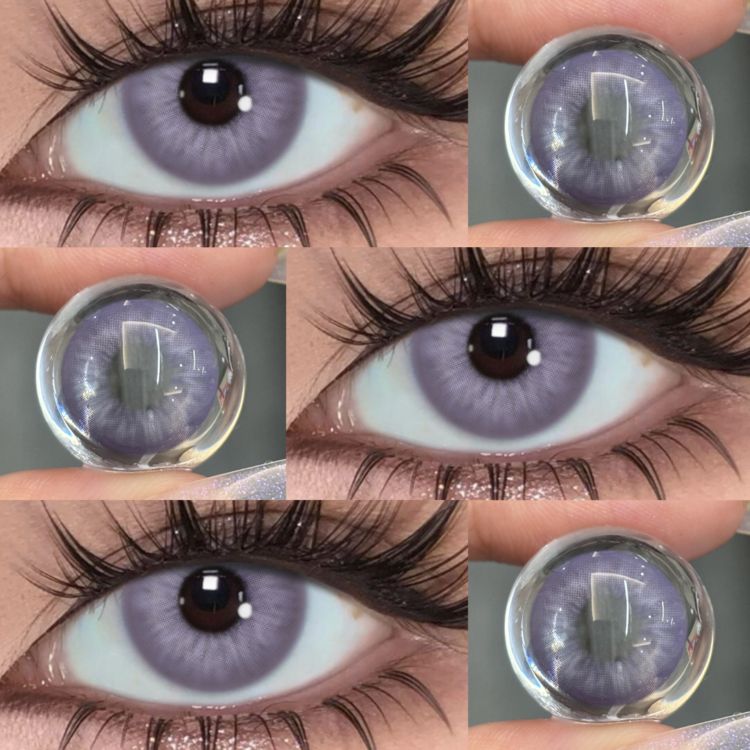 Verae Purple - monthly, 2 lenses Colored Contacts - Gleglow