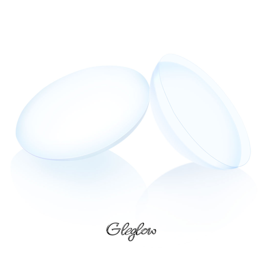 Clear Contacts Lenses - 2-Week, 6Pcs Colored Contacts - Gleglow
