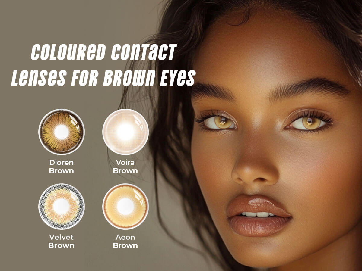 Colored Contact Lenses for Brown Eyes – Let Your Gaze Level Up