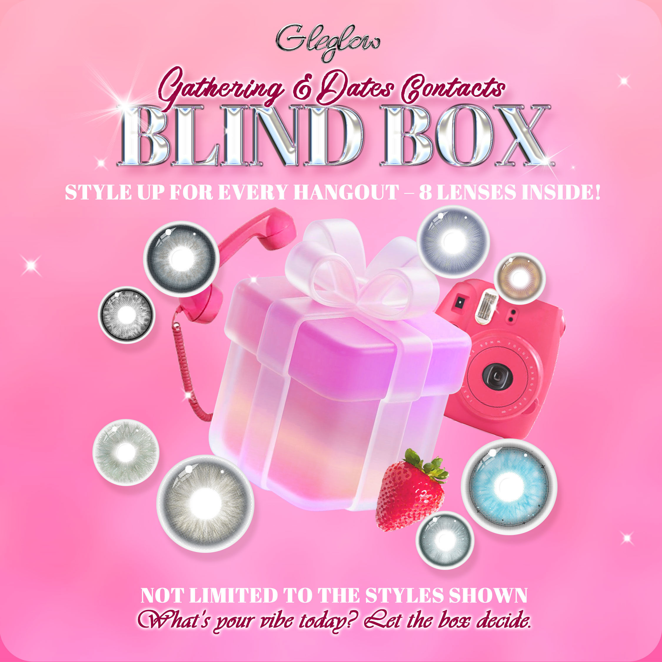 Gleglow Gathering&Dates Contacts Blind Box | 8 Pairs, 1 Year