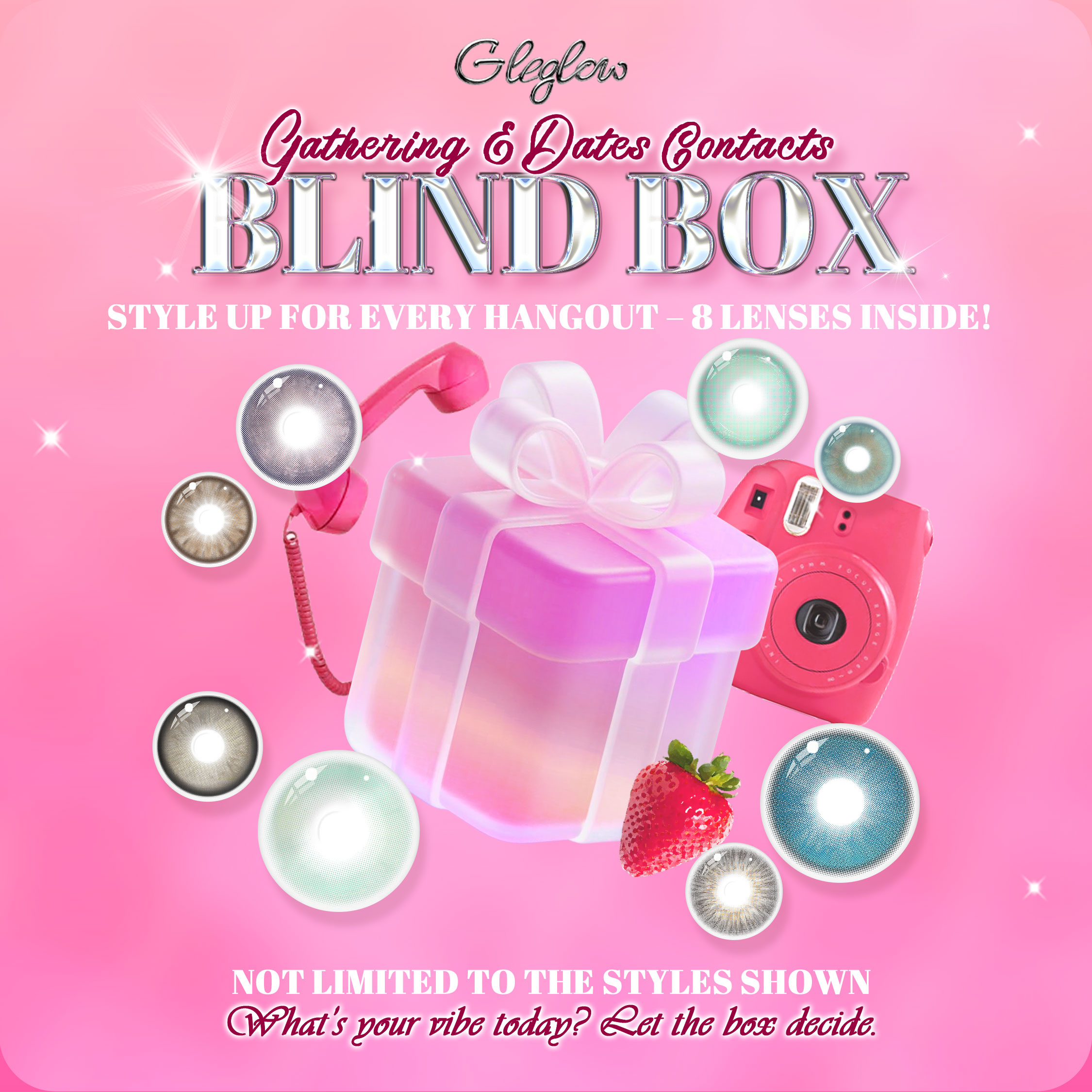 Gleglow Gathering&Dates Contacts Blind Box | 8 Pairs, 1 Year