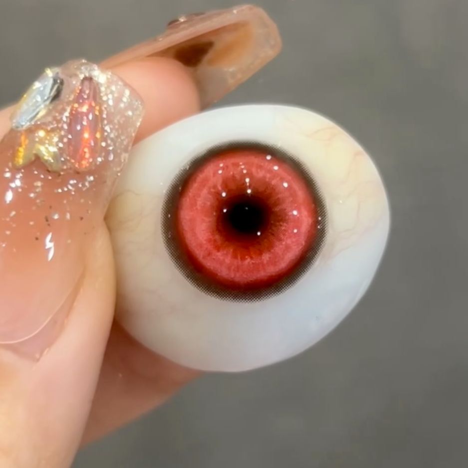 KOI Red - 1 Year, 2 lenses Colored Contacts - Gleglow