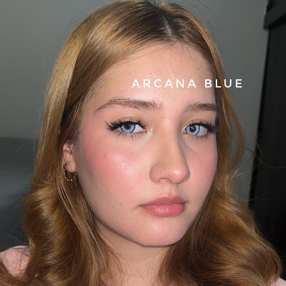 Arcana Blue - 1 Year, 2 lenses Colored Contacts - Gleglow