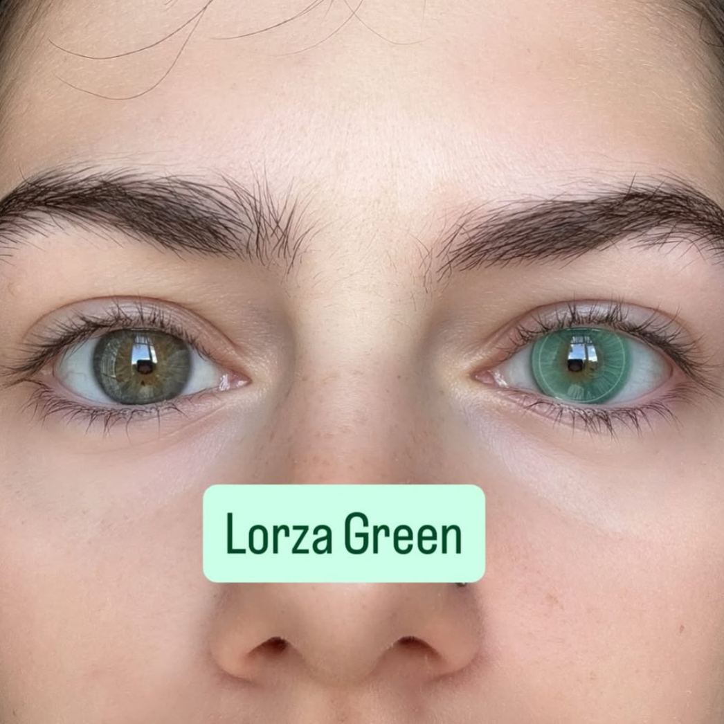 Lorza Green - 1 Year, 2 lenses Colored Contacts - Gleglow