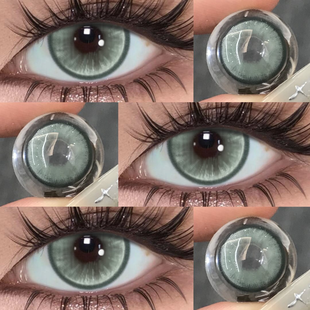 Brizo Green - 1 Year, 2 lenses Colored Contacts - Gleglow