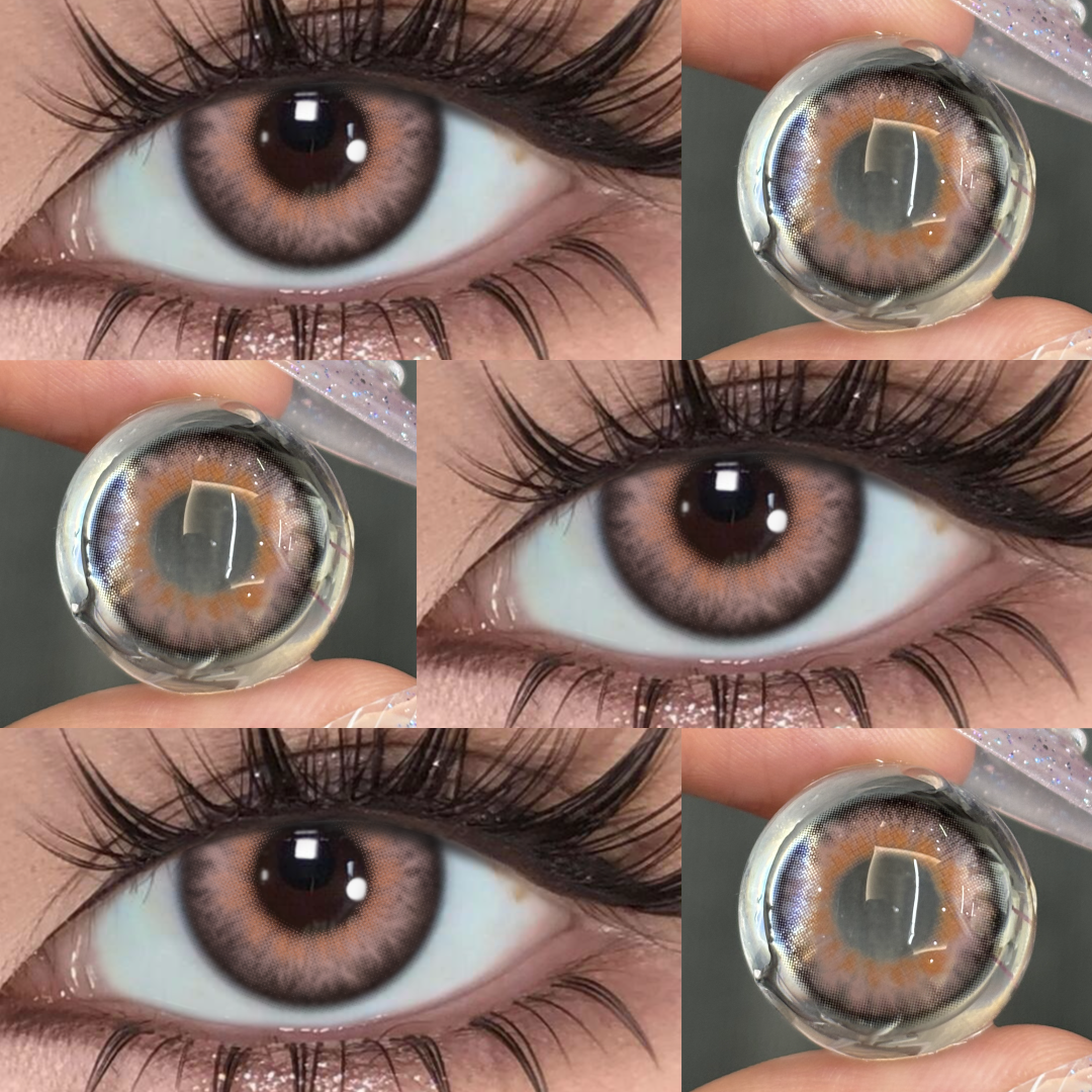 Sunkiss Chocolate - 6-month，2 lenses Colored Contacts - Gleglow