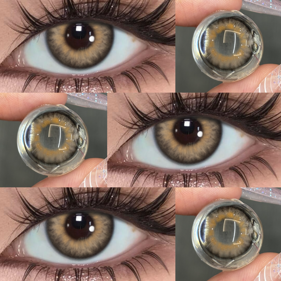 Sunkiss Brown - 6-month，2 lenses Colored Contacts - Gleglow