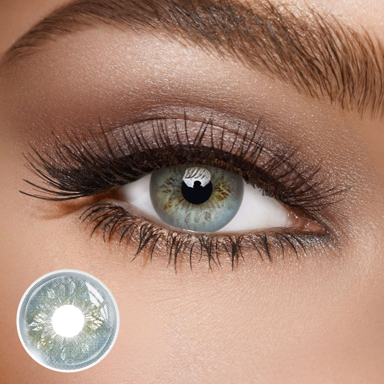 Cobaltwind Blue - 1 Year, 2 lenses Colored Contacts - Gleglow