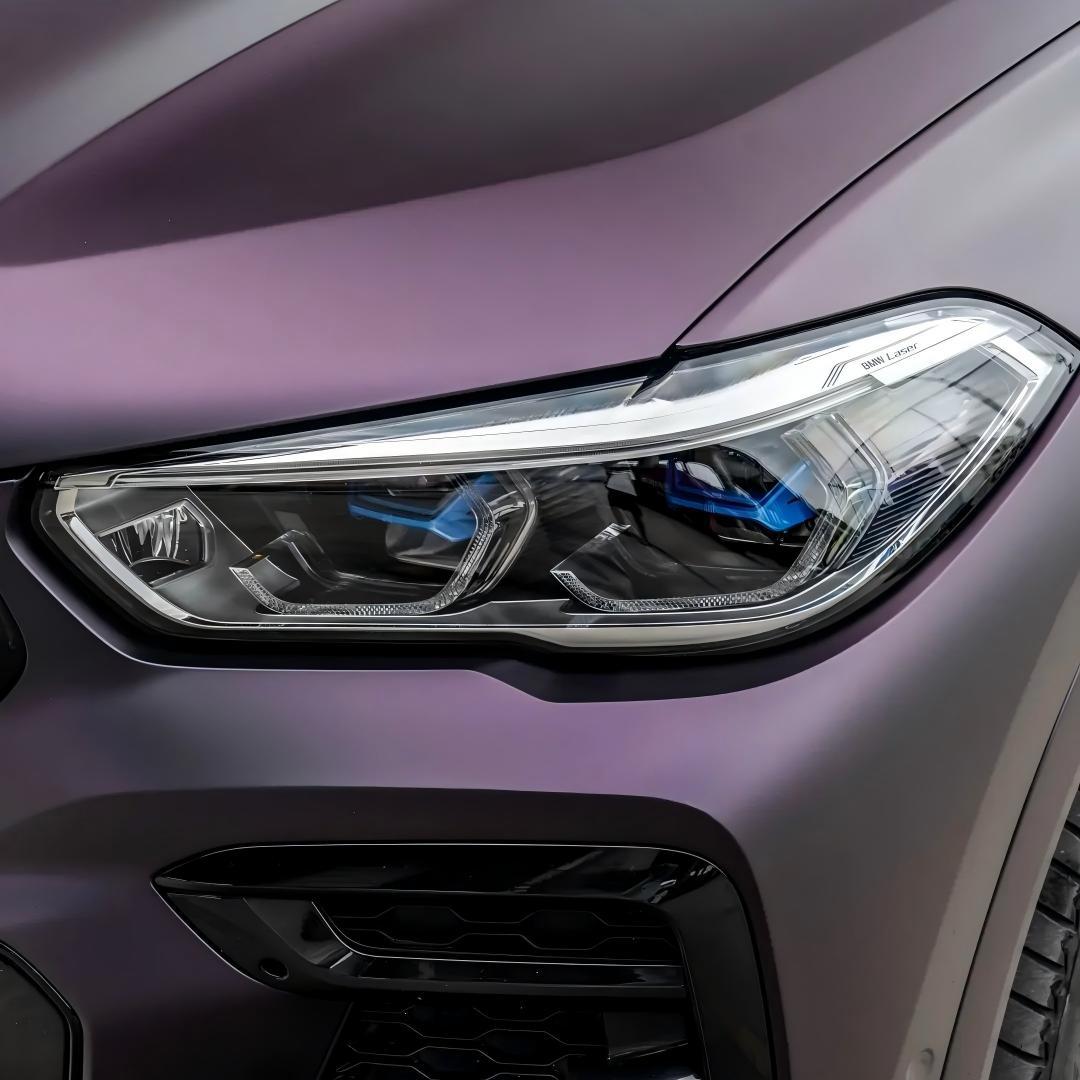 matte purple black wrap