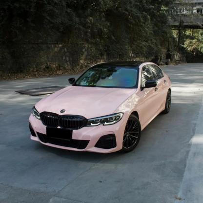baby pink vinyl wrap