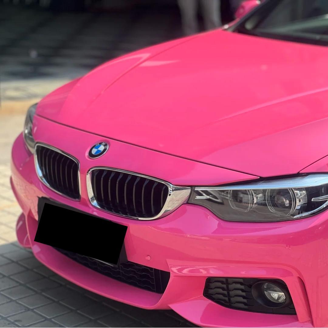 Gloss Princess Pink Car Vinyl Wrap