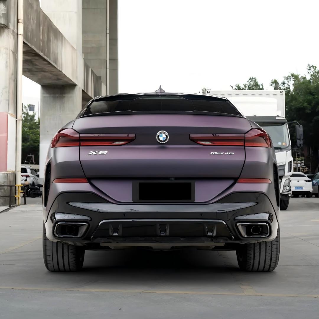 matte purple black wrap