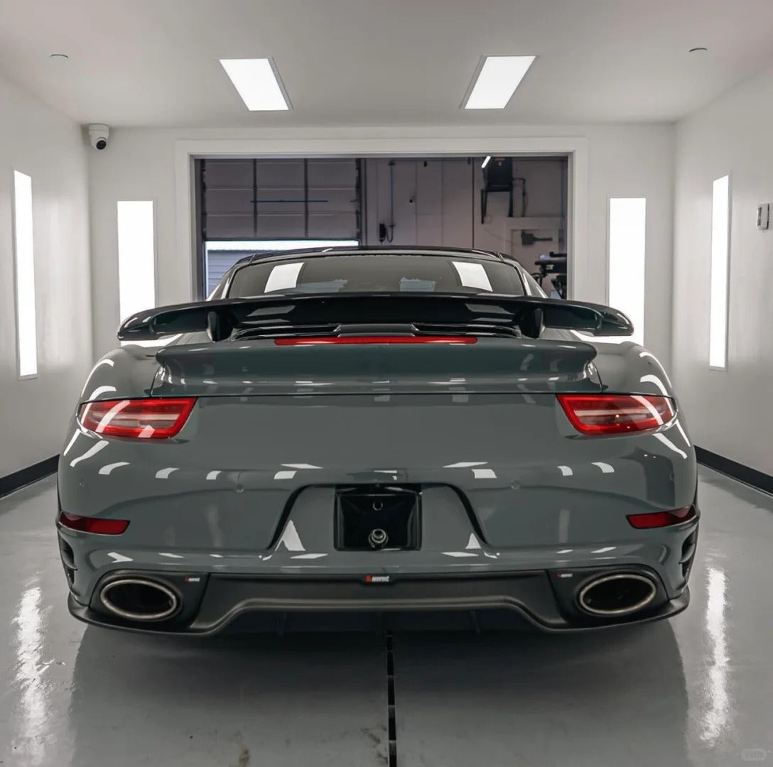 gloss dark nardo grey car vinyl wrap