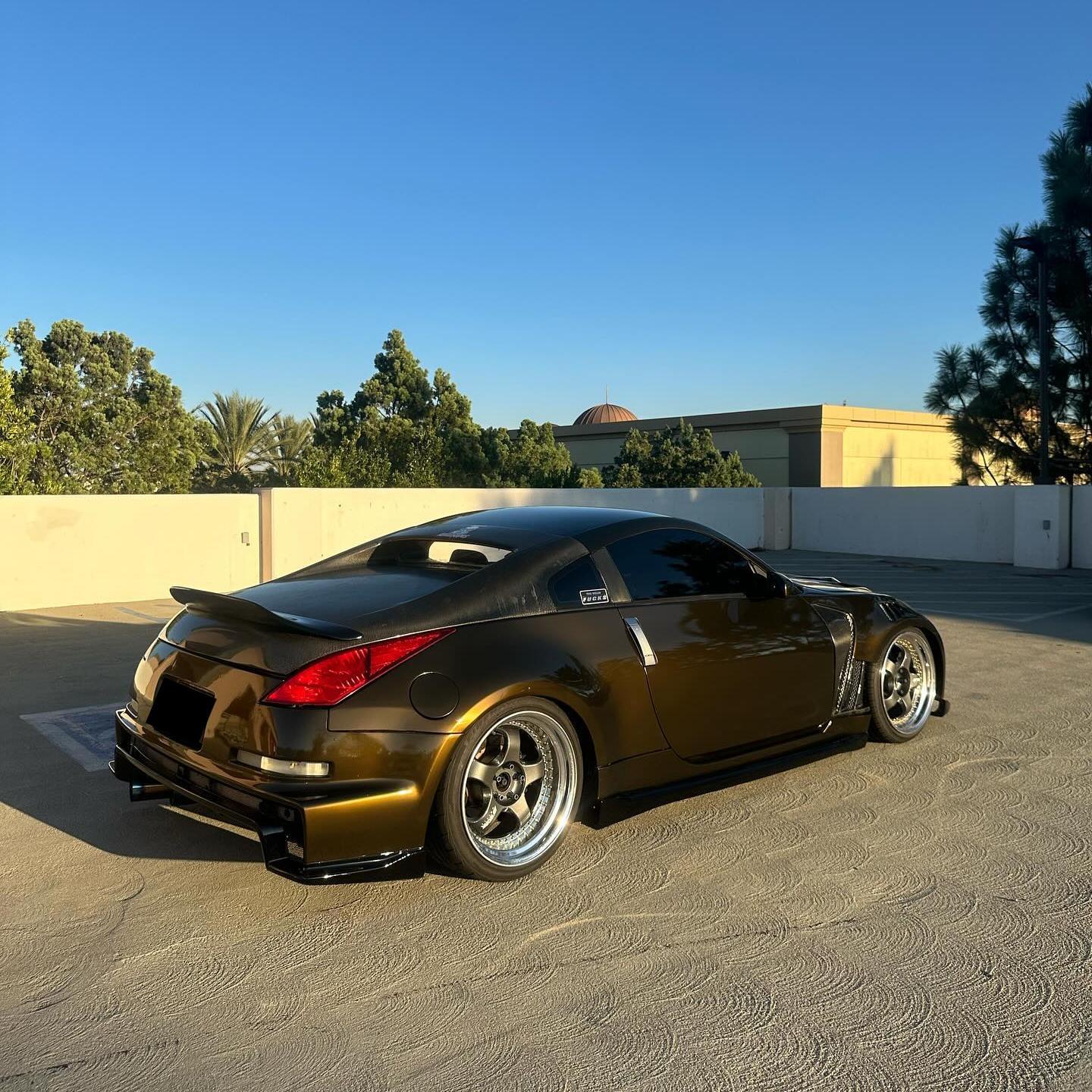 black gold wrap car