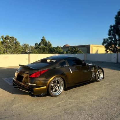 black gold wrap car