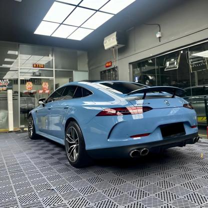 china blue vinyl wrap