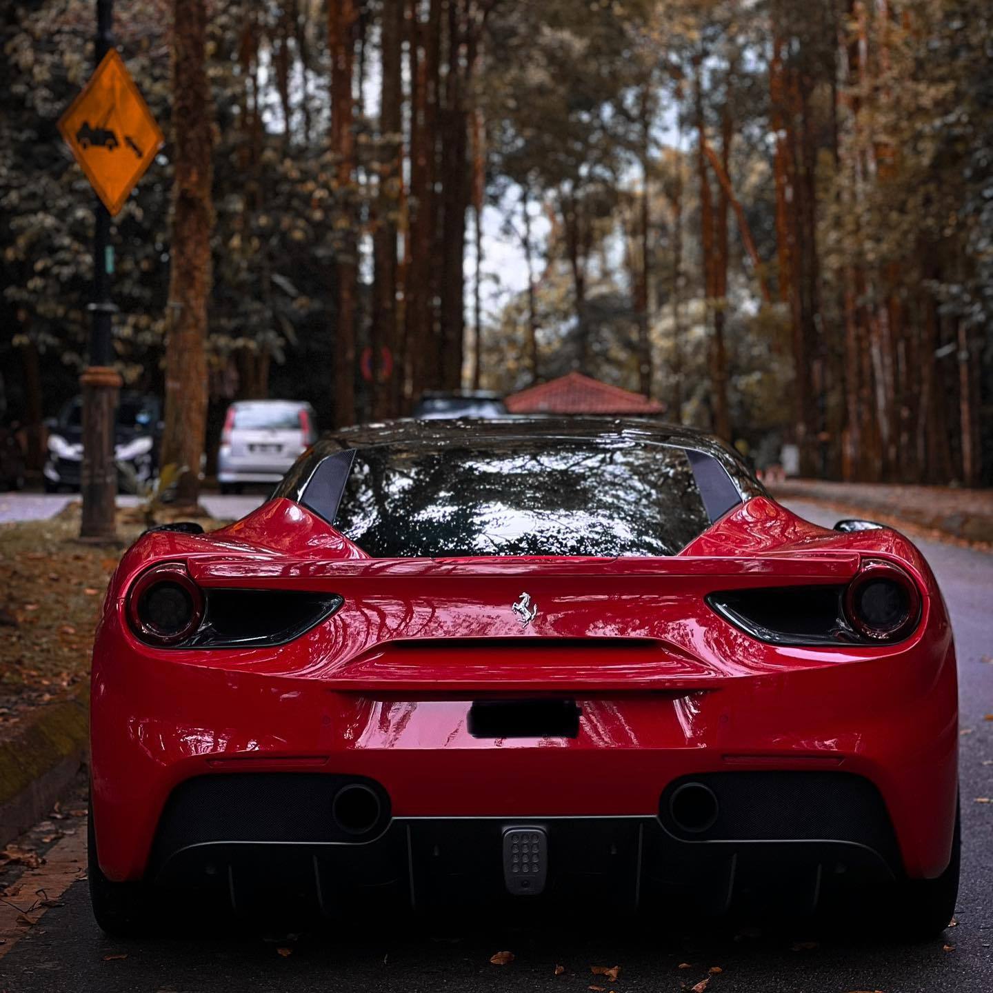 ferrari red car wrap