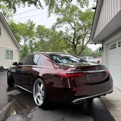 gloss black rose wrap