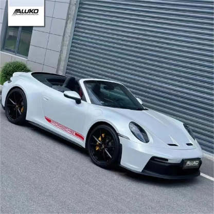 Gloss Crescent White Car Vinyl Wrap PET