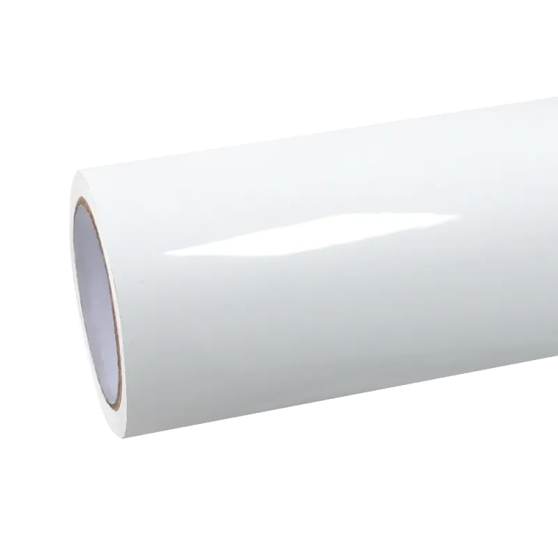 crystal white car wrap