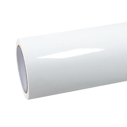 crystal white car wrap