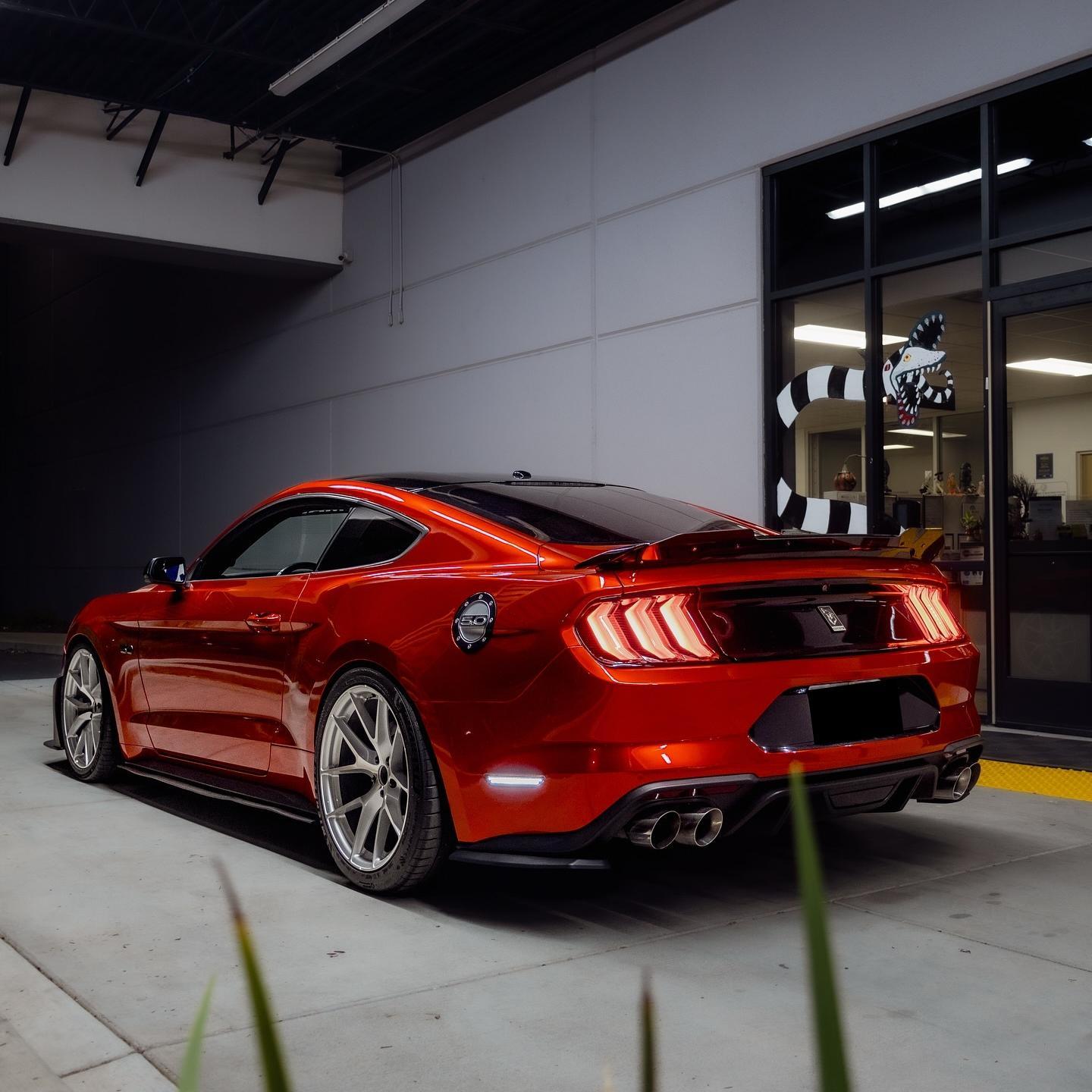 metallic vampire red wrap