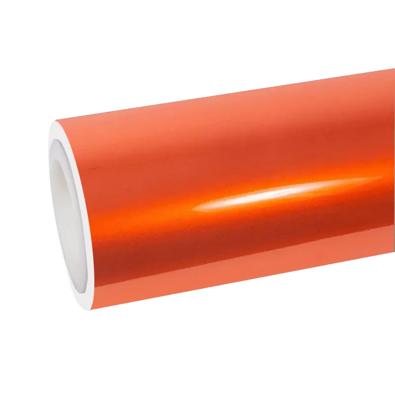 burnt orange car wrap