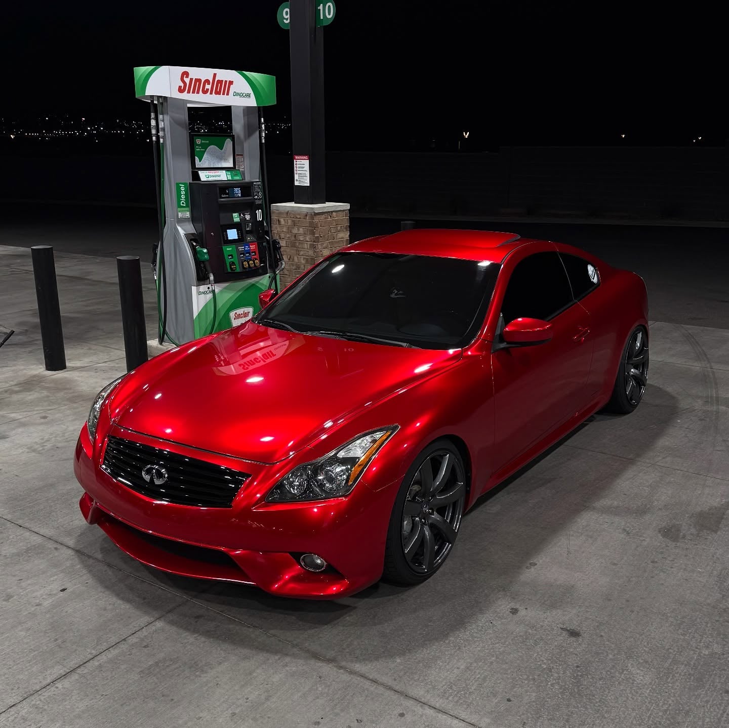 vampire red car wrap