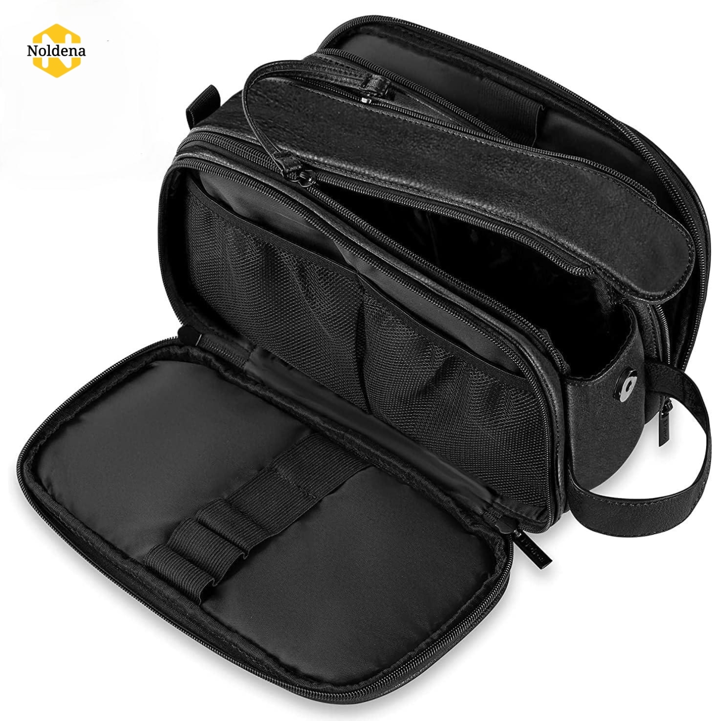 Noldena Vegan Leather Toiletry Bag for Men