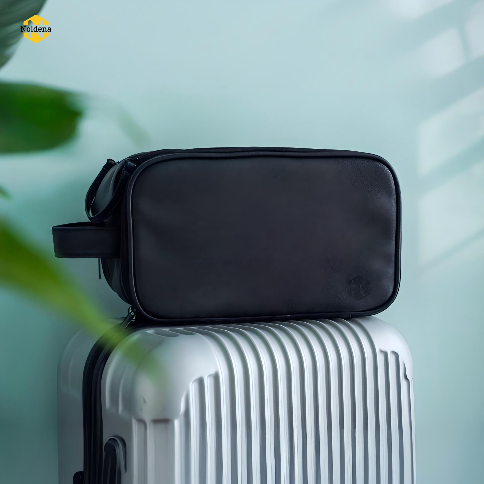 Noldena Vegan Leather Toiletry Bag for Men