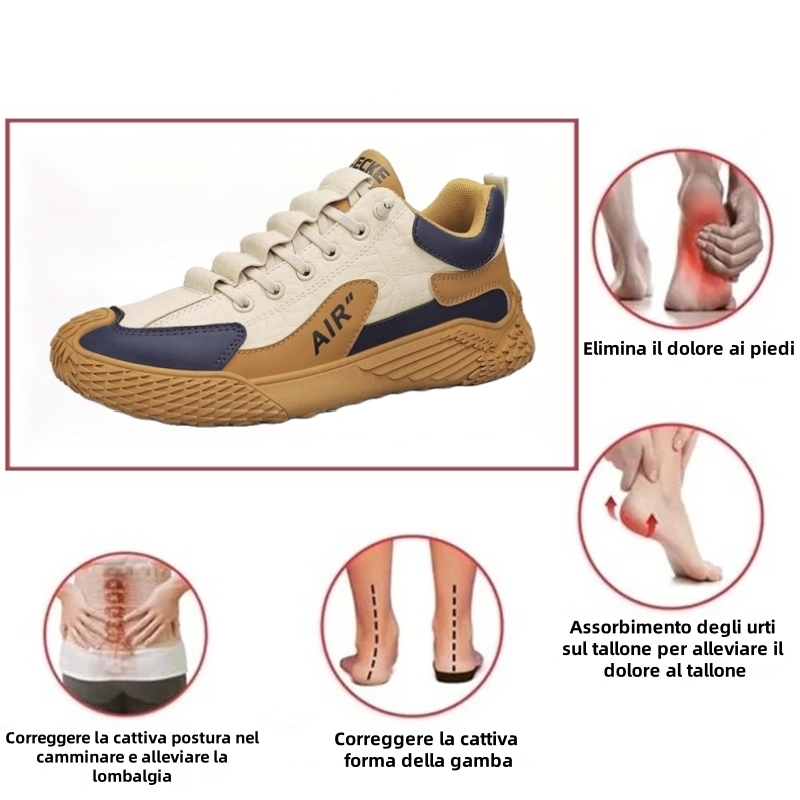 【⏰Ultimo giorno di sconto del 50% - non perdertelo】Scarpe ortopediche dal design ergonomico - pelle di alta qualità + cucite a mano 👞