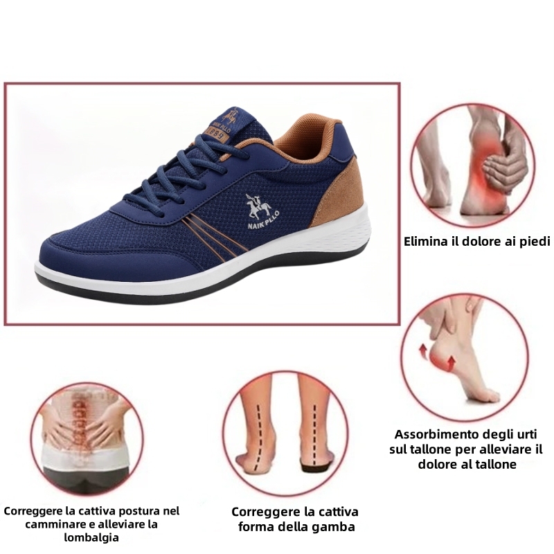 ⏰Sconto del 50% oggi, non lasciartelo sfuggire! Scarpe ortopediche ergonomiche, traspiranti e cucite a mano