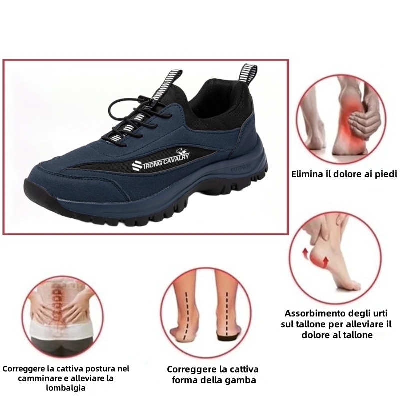 [⏰Oggi 70% di sconto - Non lasciartelo sfuggire] Scarpe ortopediche dal design ergonomico - Pelle di prima qualità + Cucite a mano 👞