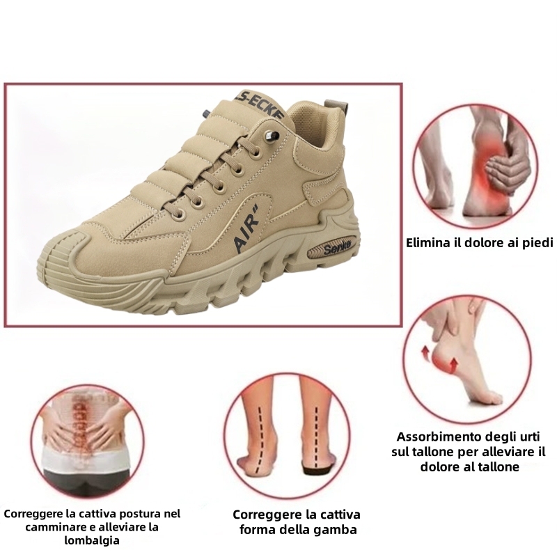 [⏰Oggi 50% di sconto - Non lasciartelo sfuggire] Scarpe ortopediche dal design ergonomico - Pelle di prima qualità + Cucite a mano 👞