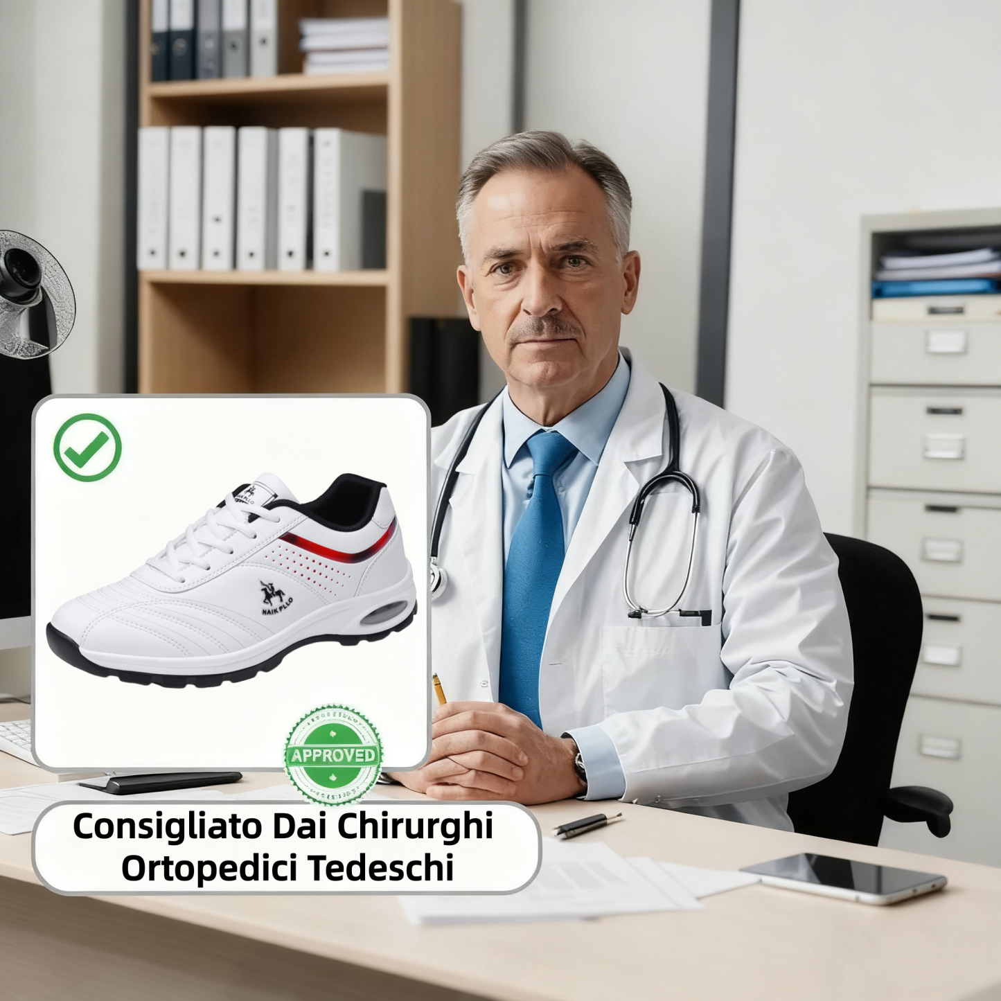 [⏰Oggi 50% di sconto - Non lasciartelo sfuggire] Scarpe ortopediche dal design ergonomico - Pelle di prima qualità + Cucite a mano 👞