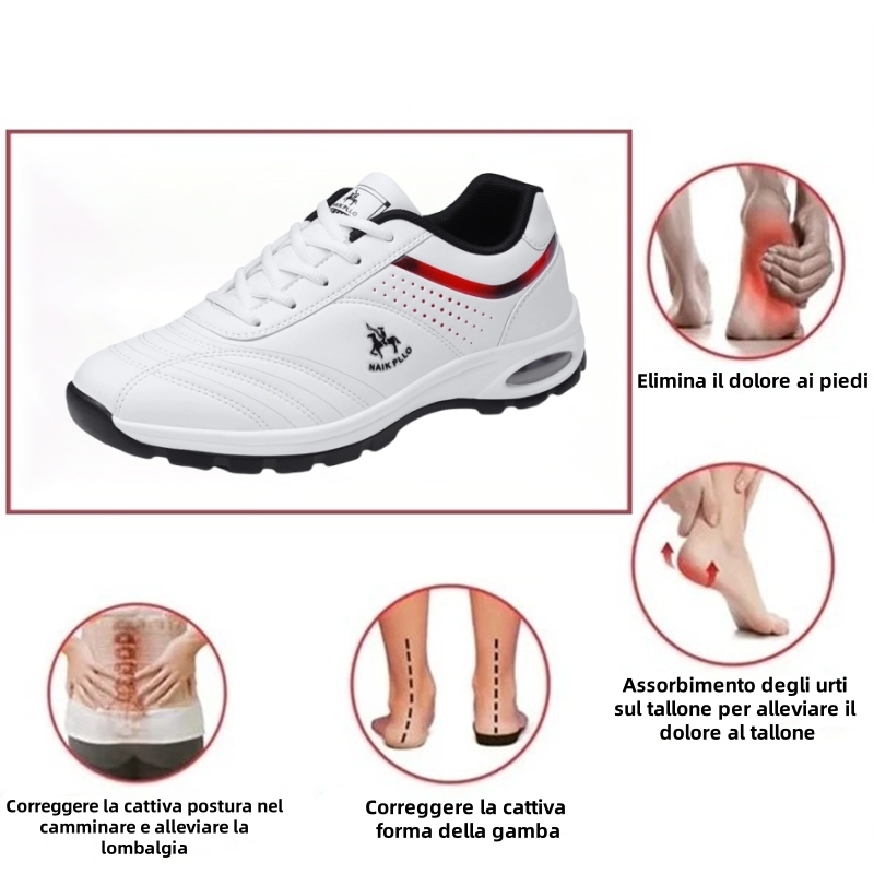 [⏰Oggi 50% di sconto - Non lasciartelo sfuggire] Scarpe ortopediche dal design ergonomico - Pelle di prima qualità + Cucite a mano 👞