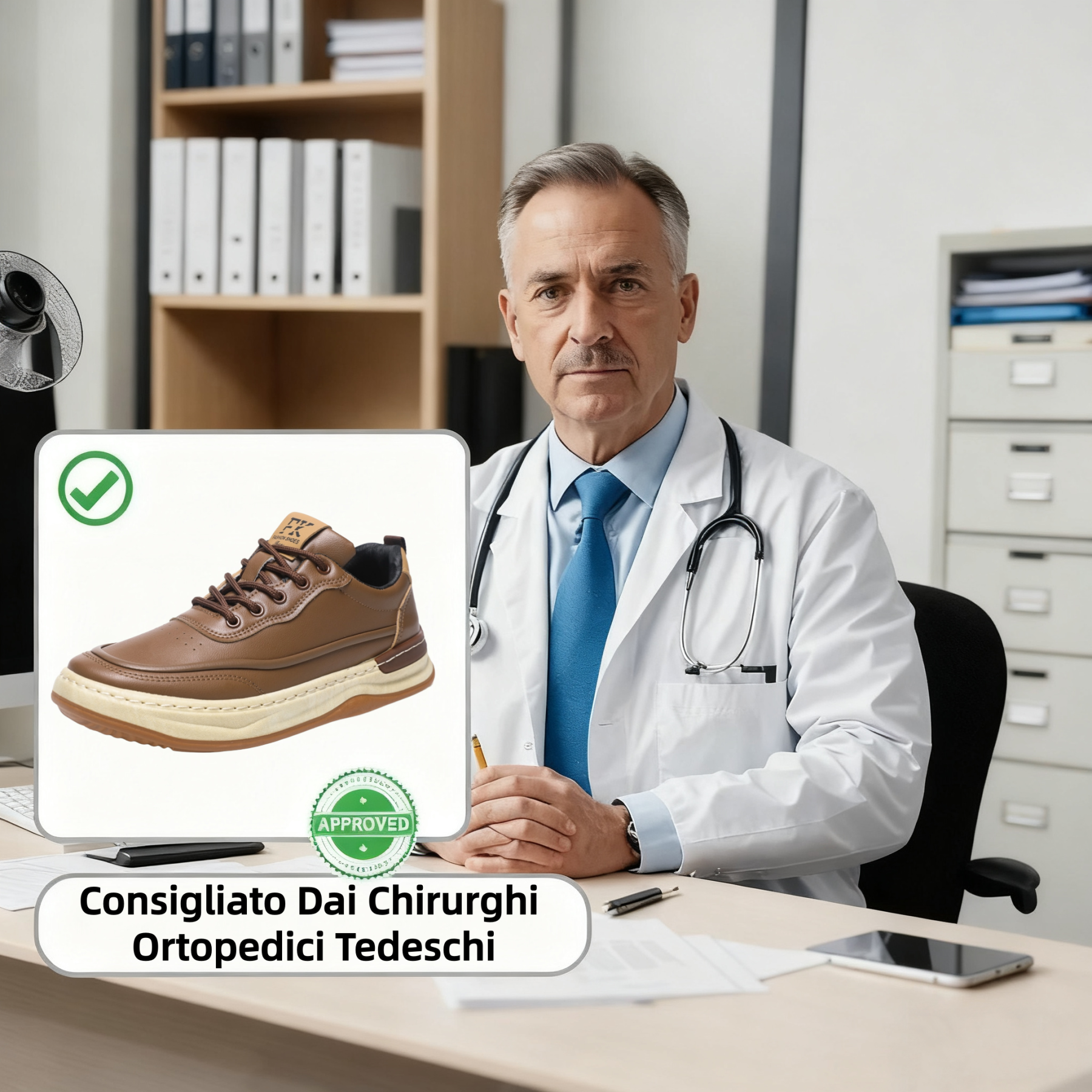 ⏰ Solo oggi: 70% di sconto – non perdere questa occasione! 🐂 Scarpe ortopediche da uomo migliorate, realizzate in vera pelle di vacchetta australiana. 👞 Cucite a mano. ✅ - Allevia efficacemente il dolore ai piedi.