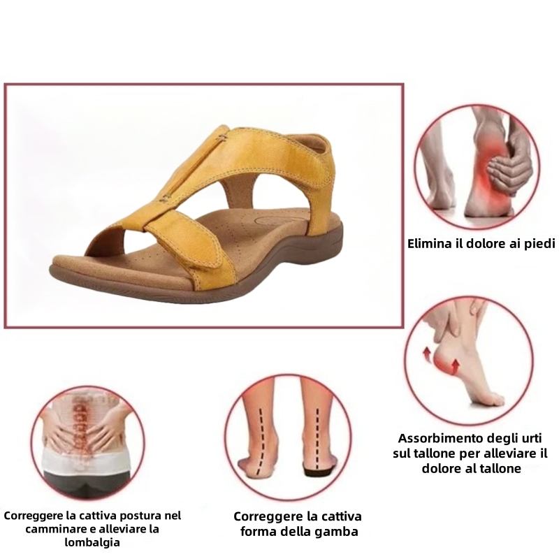 [🎁Ultimo giorno a metà prezzo, non perdertelo] Sandali ortopedici dal design ergonomico, camminata senza dolore👞 rendono la camminata più confortevole