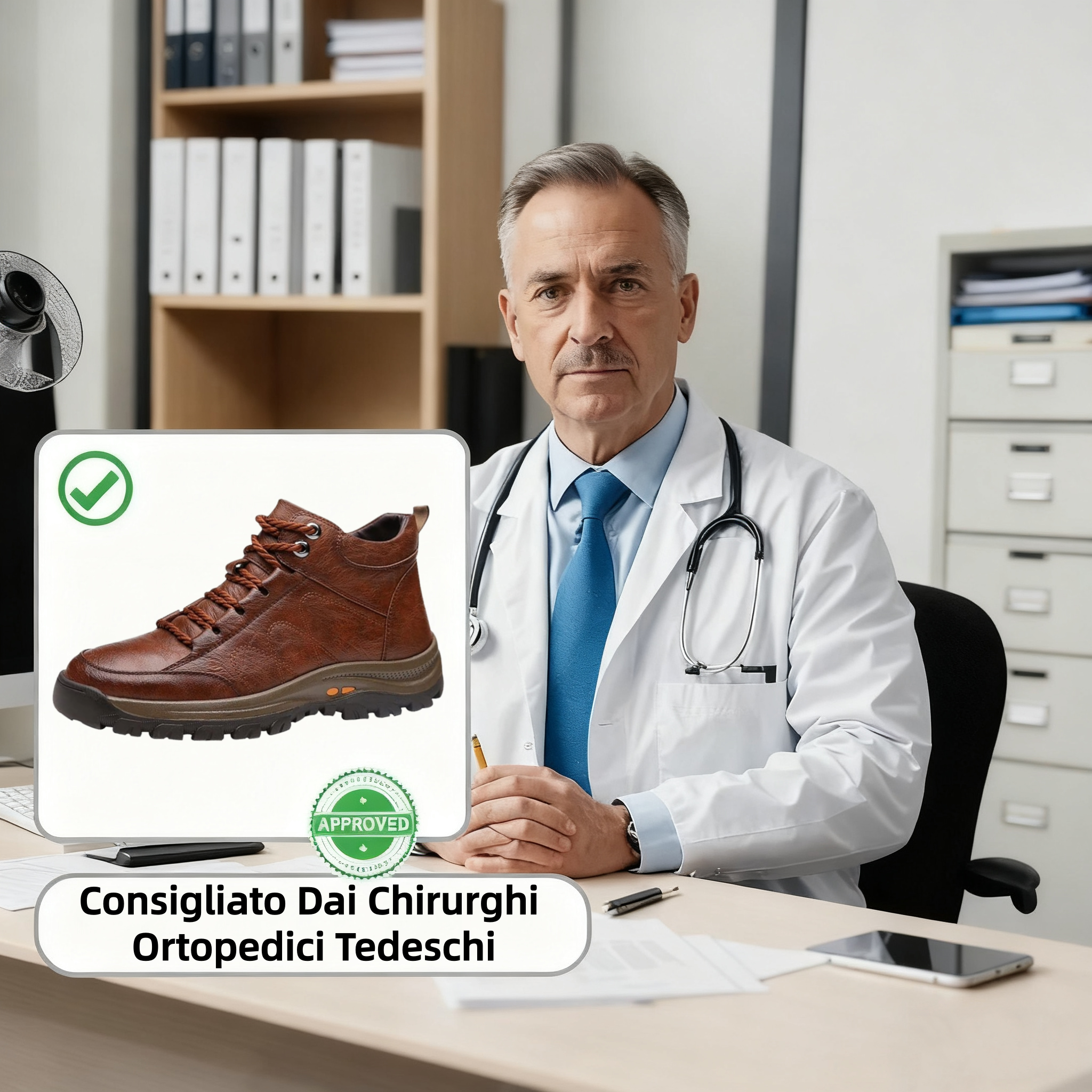 ⏰ Oggi sconto del 70% — Da non perdere!🐂 Nuove scarpe ortopediche da uomo in pelle bovina, impermeabili e antiscivolo,🦶efficaci nell'alleviare il dolore ai piedi.