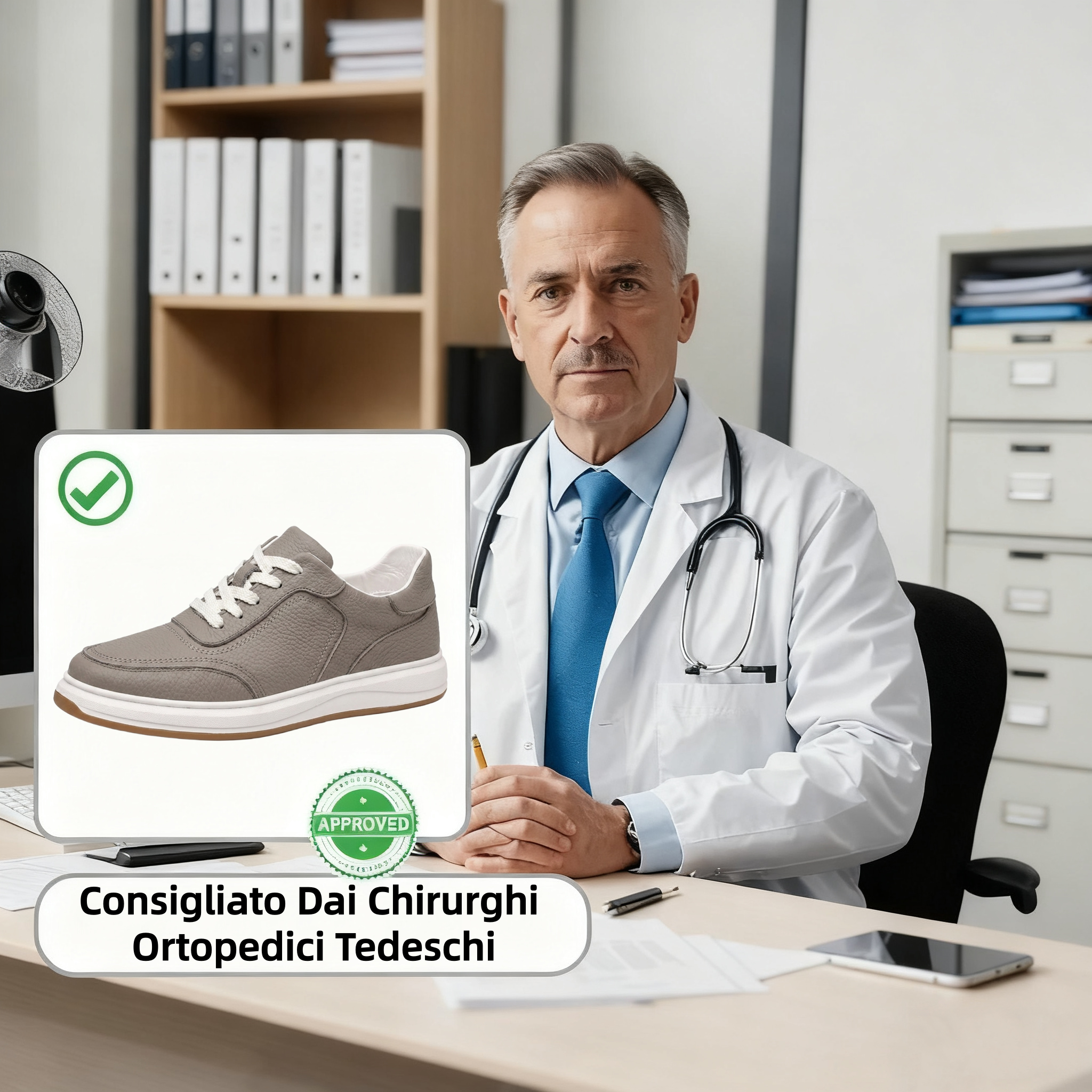 【⏰Ultimo giorno, 70% di sconto! Non perdete l'occasione!】Scarpe ortopediche ergonomiche con assorbimento degli urti, ✅️scarpe ortopediche salutari progettate specificamente per gli uomini europei.