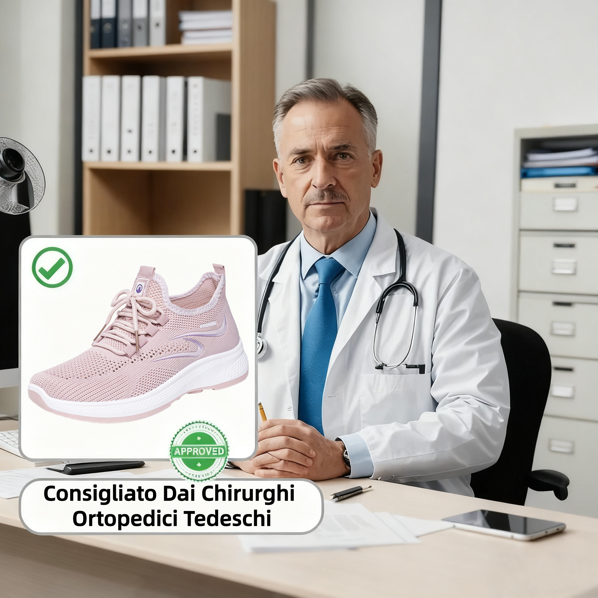 【🎁Ultimo giorno per il 70% di sconto! Non perdete l'occasione!】Scarpe ortopediche con ammortizzazione ergonomica per un'esperienza di camminata più confortevole👞