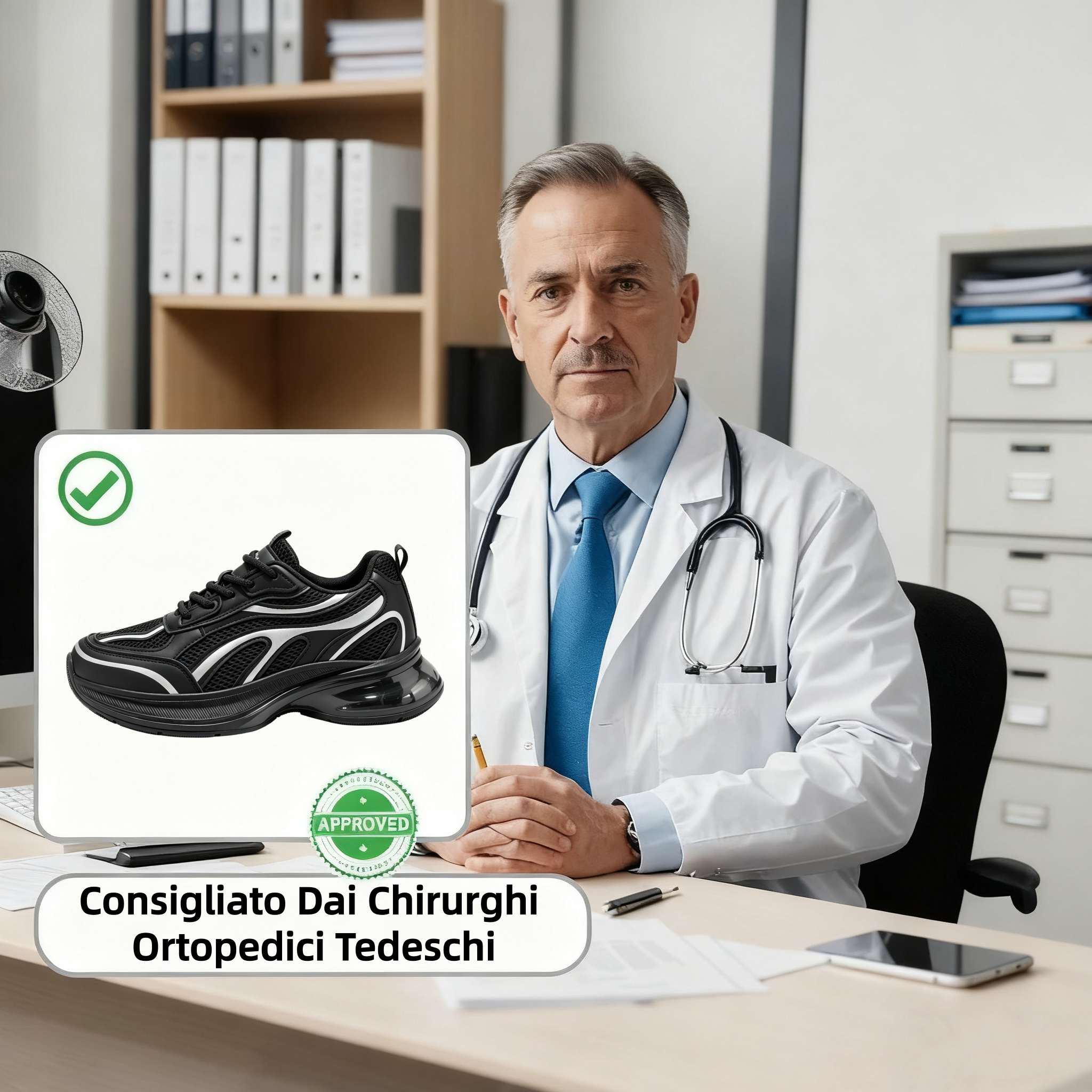 【⏰Ultimo giorno, 70% di sconto! Non perdete l'occasione!】Scarpe ortopediche ergonomiche con assorbimento degli urti, ✅️scarpe ortopediche salutari progettate specificamente per gli uomini europei.