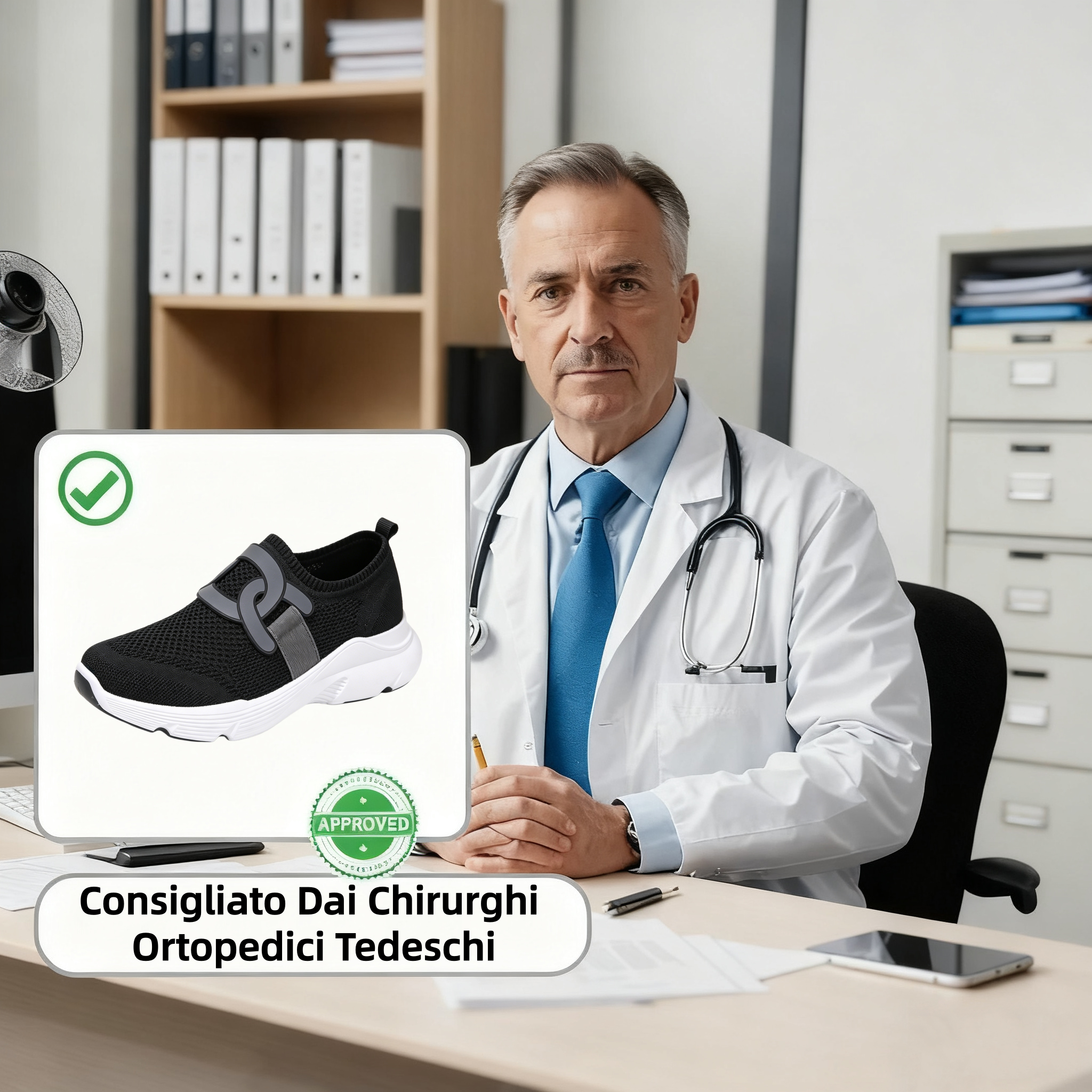 【⏰Ultimo giorno, 70% di sconto! Non perdete l'occasione!】Scarpe ortopediche ergonomiche con assorbimento degli urti, ✅️scarpe ortopediche salutari progettate specificamente per le donne europee.