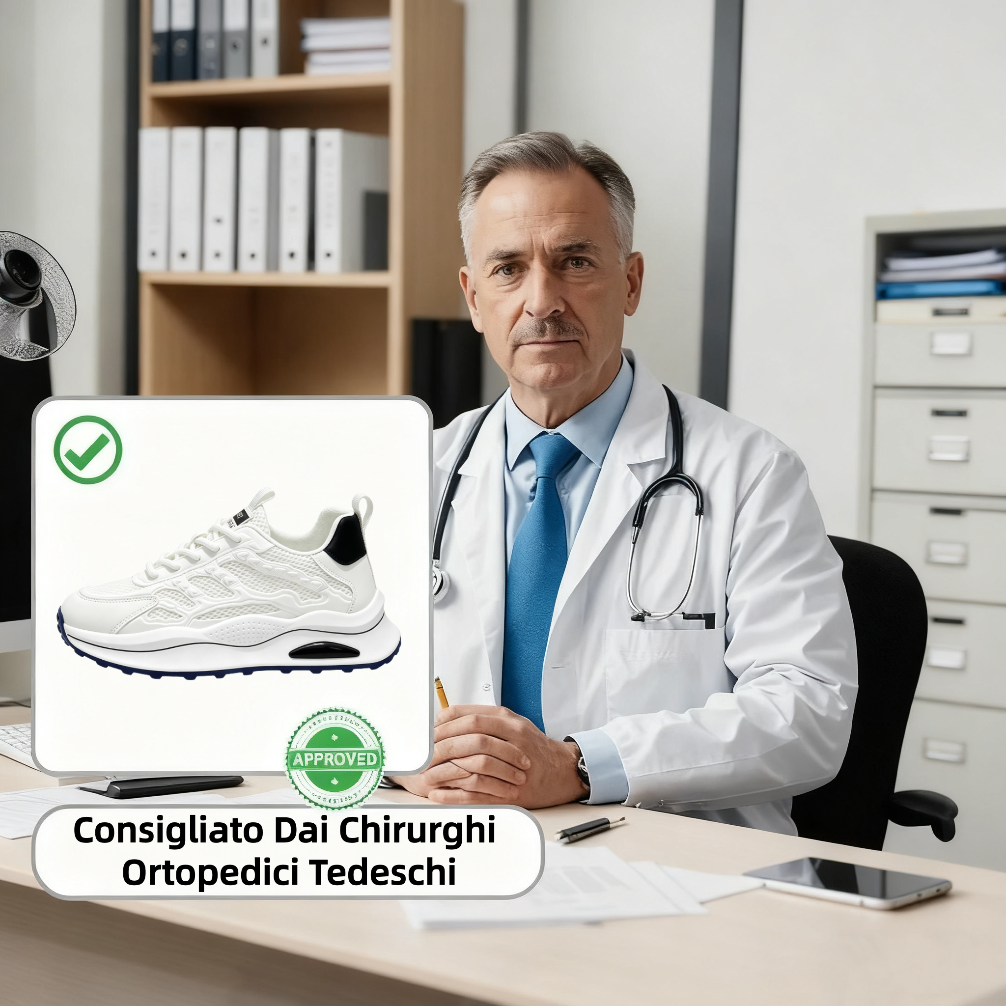 【⏰Ultimo giorno, 70% di sconto! Non perdete l'occasione!】Scarpe ortopediche ergonomiche con assorbimento degli urti, ✅️scarpe ortopediche salutari progettate specificamente per gli uomini europei.