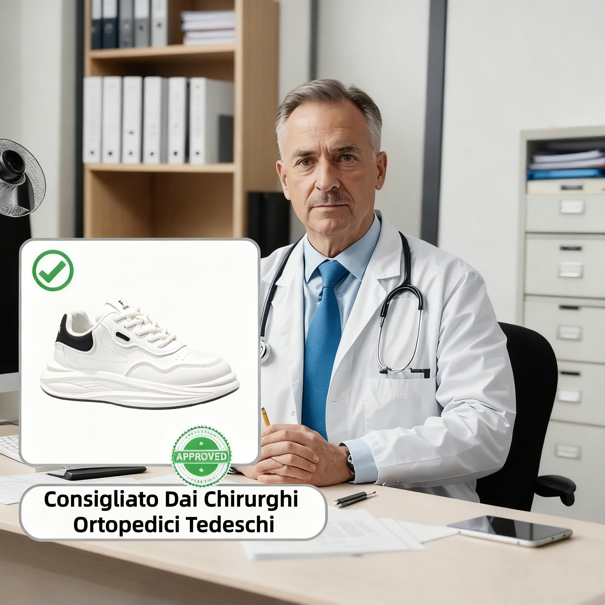【⏰Ultimo giorno, 70% di sconto! Non perdete l'occasione!】Scarpe ortopediche ergonomiche con assorbimento degli urti, ✅️scarpe ortopediche salutari progettate specificamente per gli uomini europei.